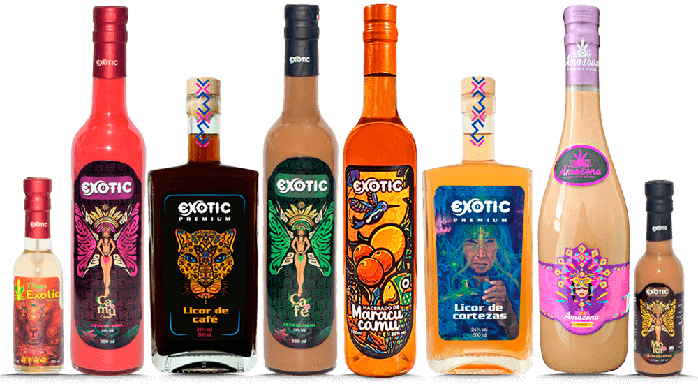 venta de licores al por mayor como licores macerados de pisco marca exotic