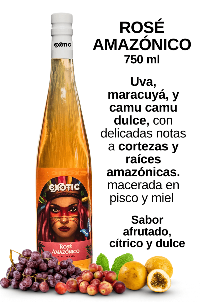 Licores afrodisiacos o macerados como svss, 7 raíces, maracu camu y rose amazónico marca exotic