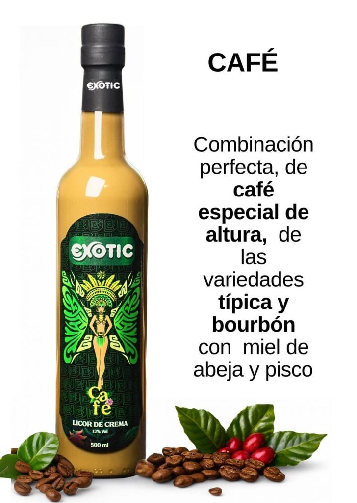 Licores de crema 500ml marca exotic