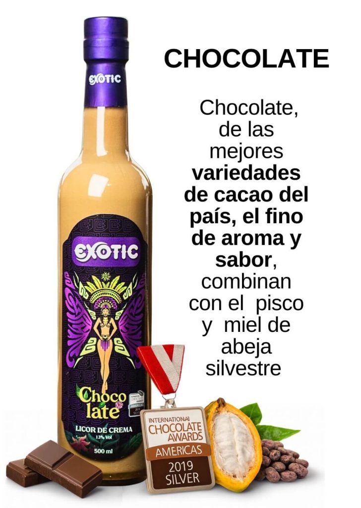 Licores de crema 500ml marca exotic