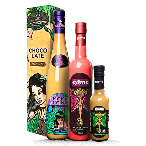 Licores de crema premium marca exotic