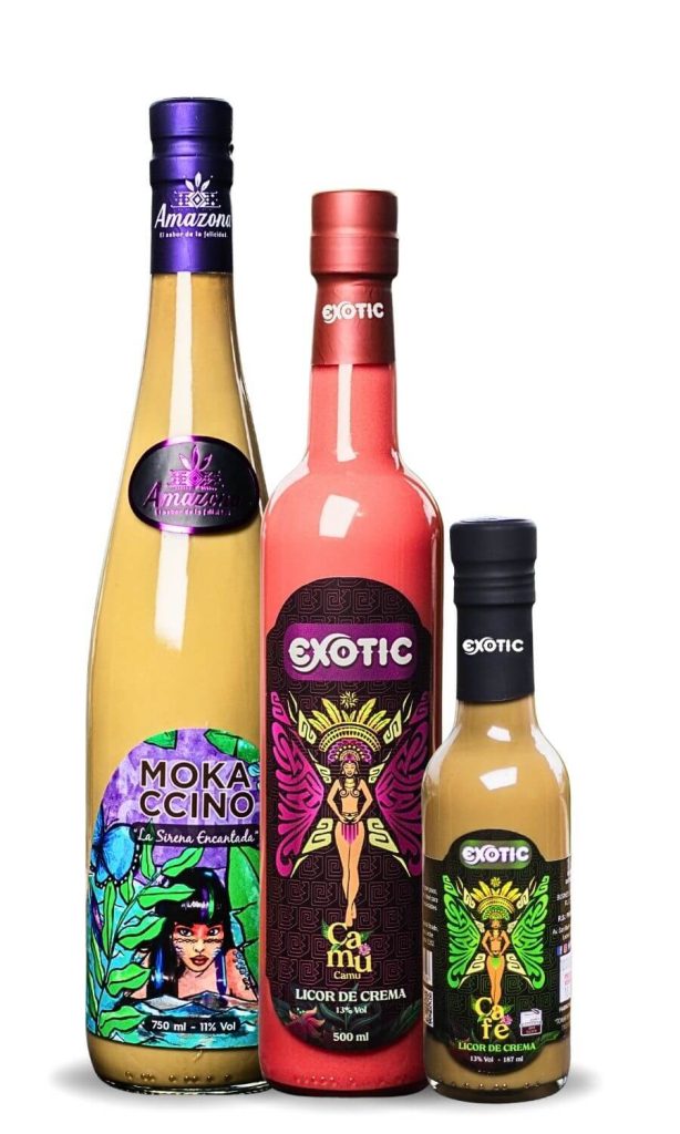 Licores de crema premium marca exotic
