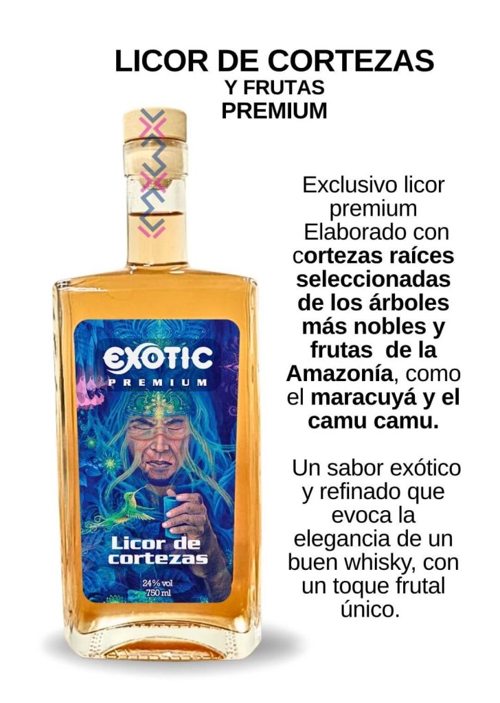 Licores afrodisiacos o macerados como licor de cortezas, licor de cortezas y frutas marca exotic