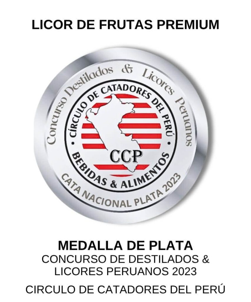 Licor de crema premium medalla de plata 2023 marca exotic