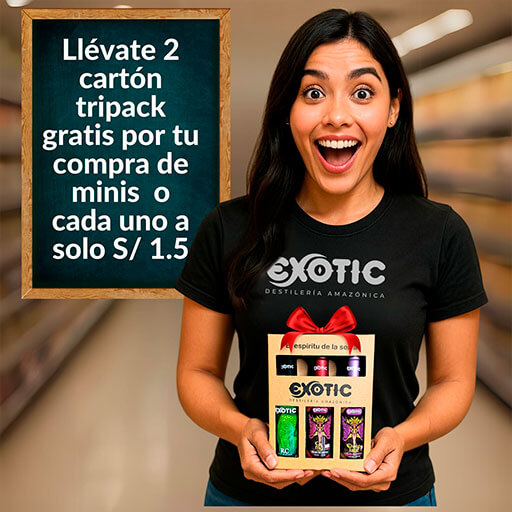 Licores de crema mini 187ml marca exotic